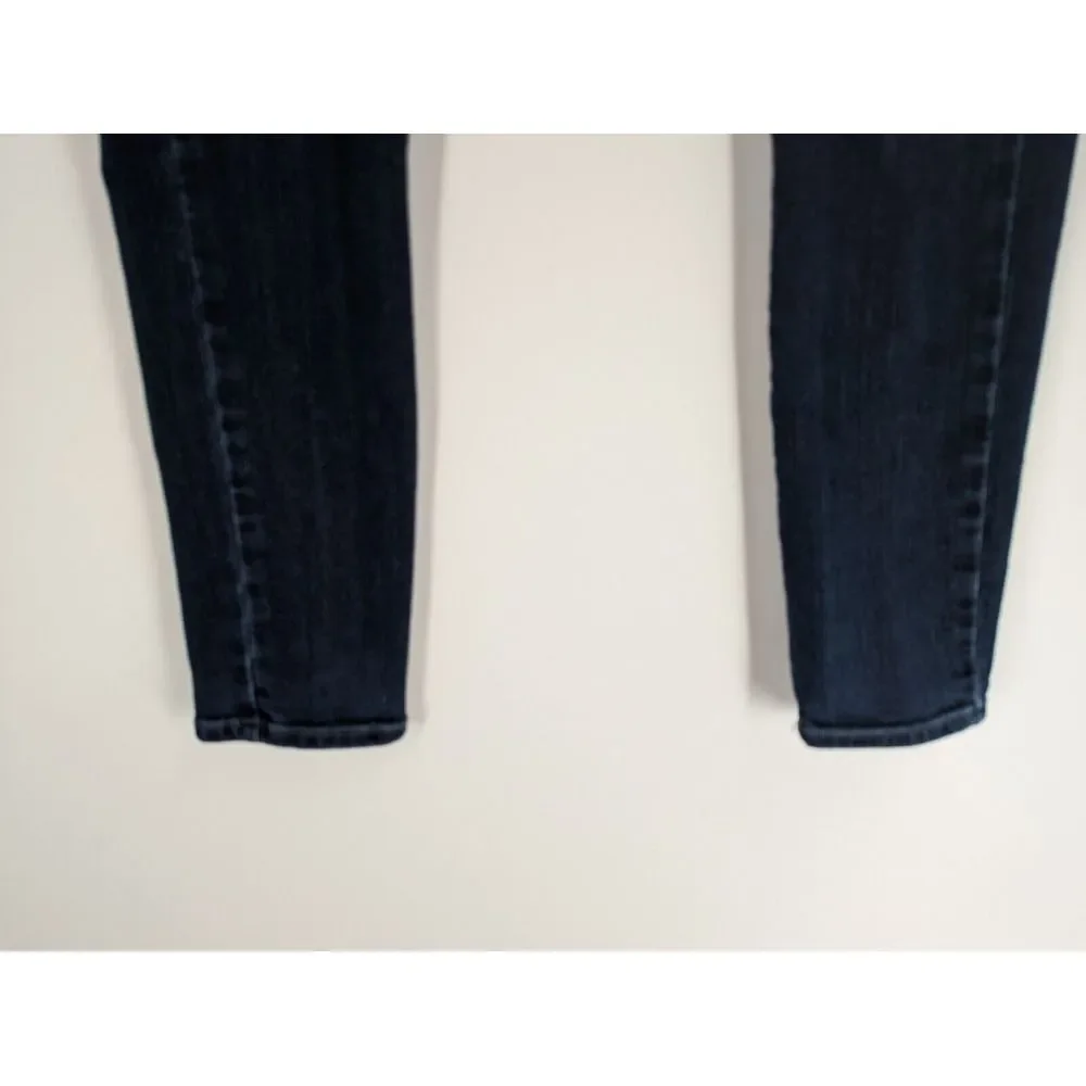 Agolde Women's Colette Crop Dark Wash Stretch Blue Jeans, Size 26, MADE IN USA!